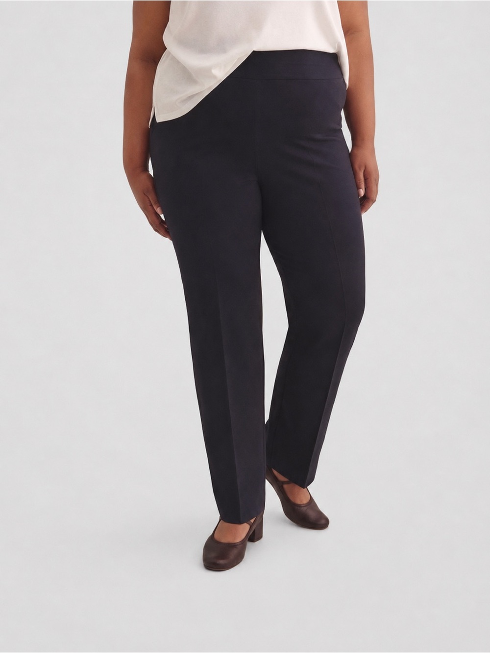 Penningtons Navy Blue Sculpting Pull On Pants Plus Size 3X